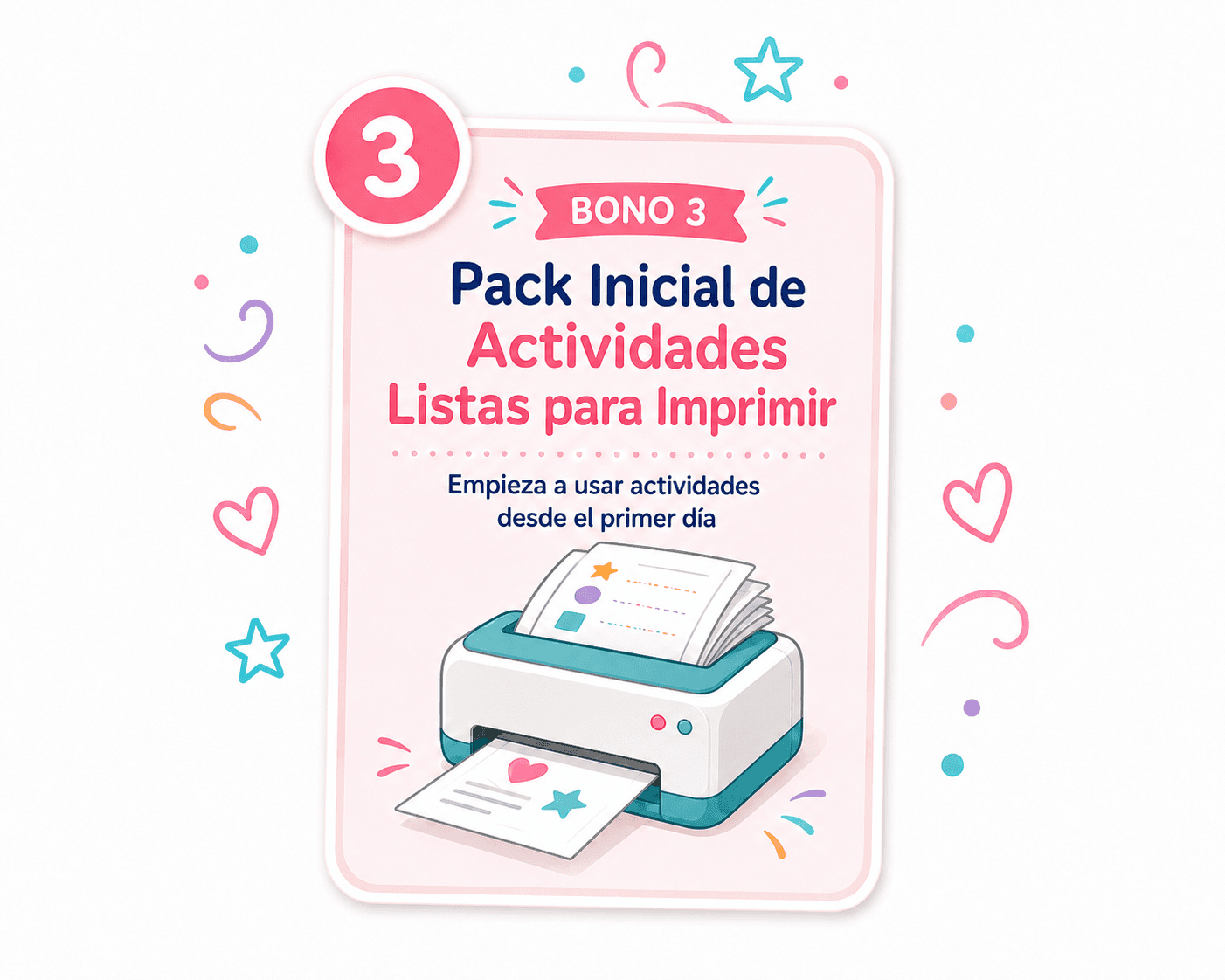 Pack inicial de actividades listas para imprimir